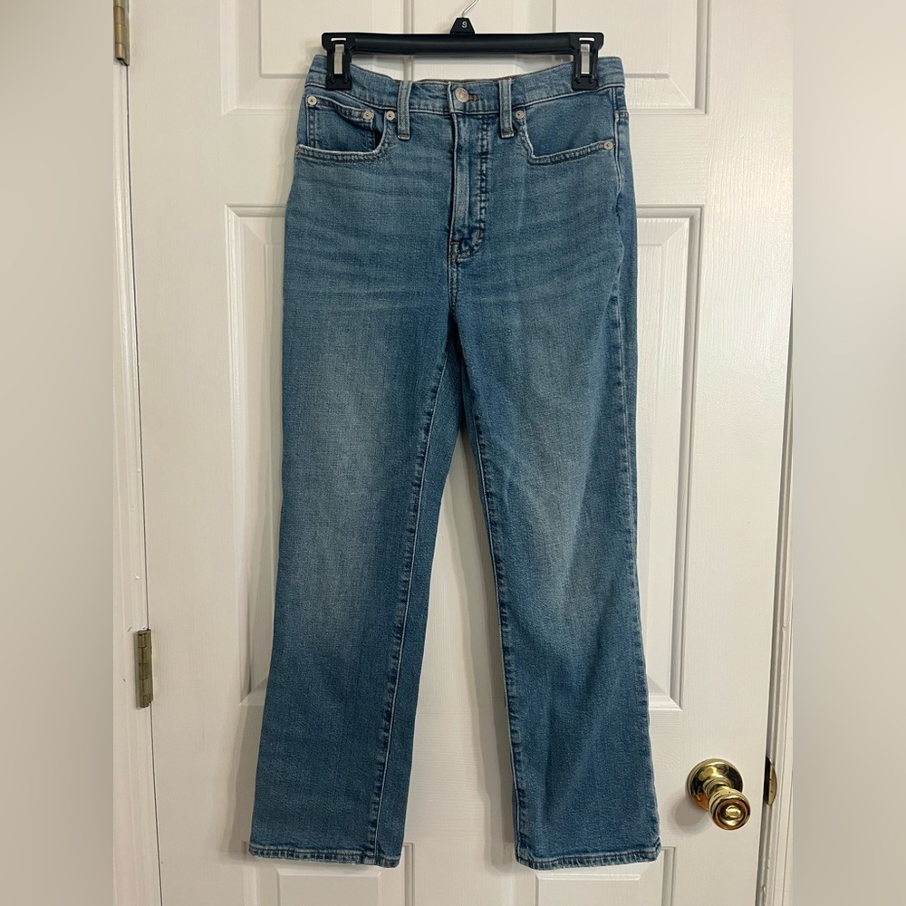 Madewell Light Wash Slim Demi Boot - 25